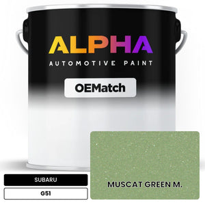SUBARU MUSCAT GREEN M. G51 | OEMatch Automotive Basecoat
