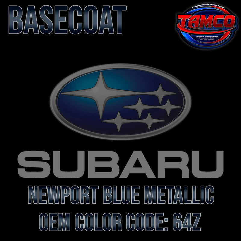 Subaru Newport Blue Metallic | 64Z | 2007-2010 | OEM Basecoat - The Spray Source - Tamco Paint Manufacturing