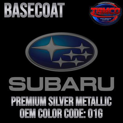 Subaru Premium Silver Metallic | 01G | 2002-2007 | OEM Basecoat - The Spray Source - Tamco Paint Manufacturing