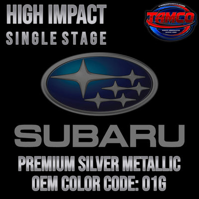 Subaru Premium Silver Metallic | 01G | 2002-2007 | OEM High Impact Single Stage - The Spray Source - Tamco Paint Manufacturing
