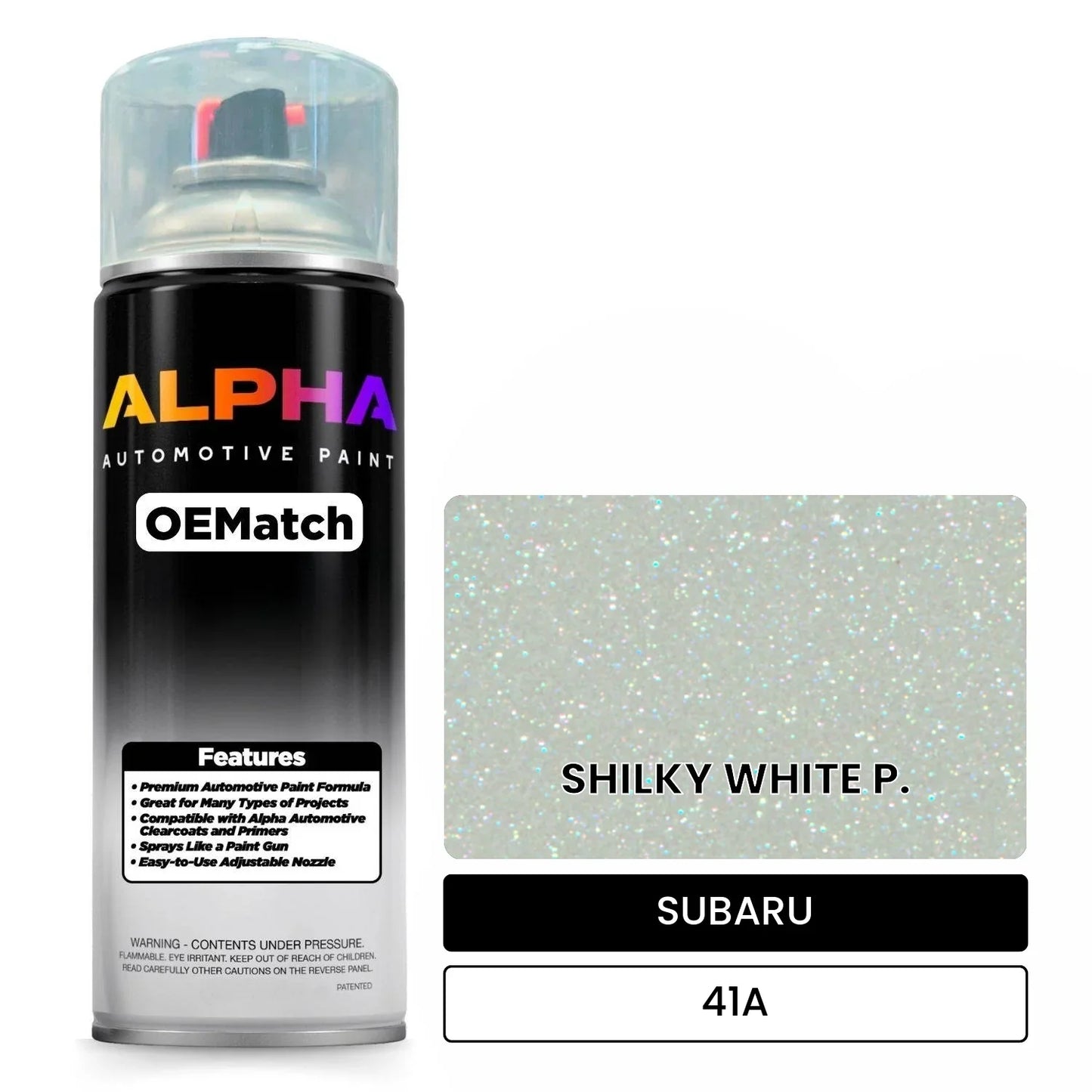 SUBARU SHILKY WHITE P. 41A OEMatch Spraycan