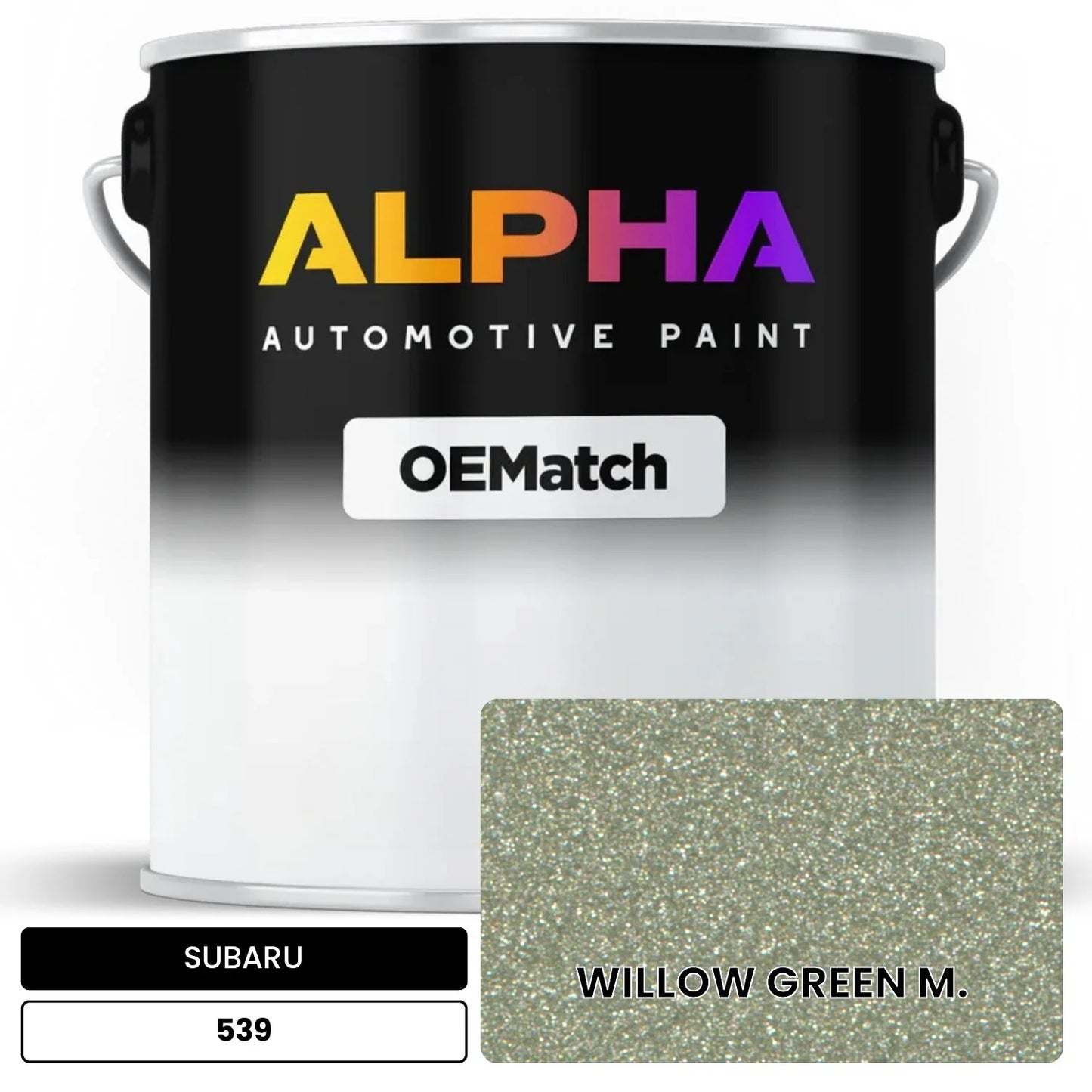 SUBARU WILLOW GREEN M. 539 OEMatch Basecoat