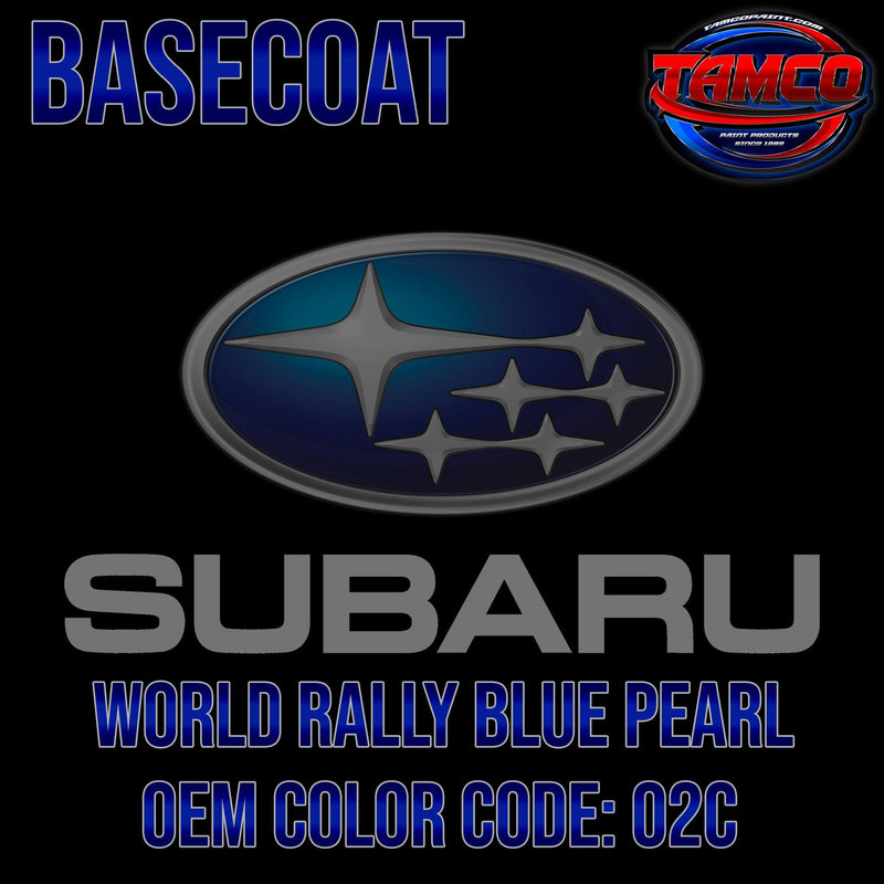 Subaru World Rally Blue Pearl | 02C | 2002-2014 | OEM Basecoat - The Spray Source - Tamco Paint Manufacturing