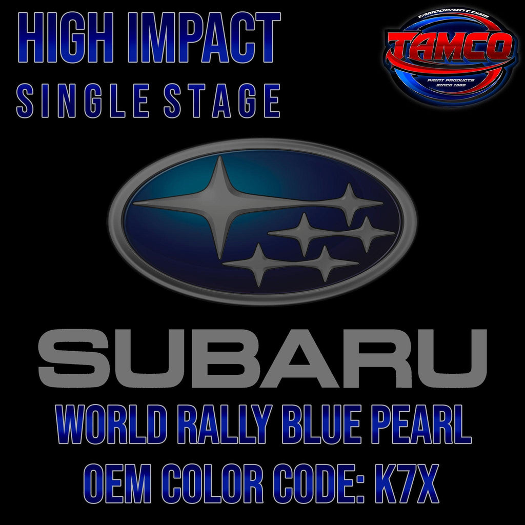 Subaru World Rally Blue Pearl | K7X | 2015-2023 | OEM High Impact Single Stage - The Spray Source - Tamco Paint Manufacturing