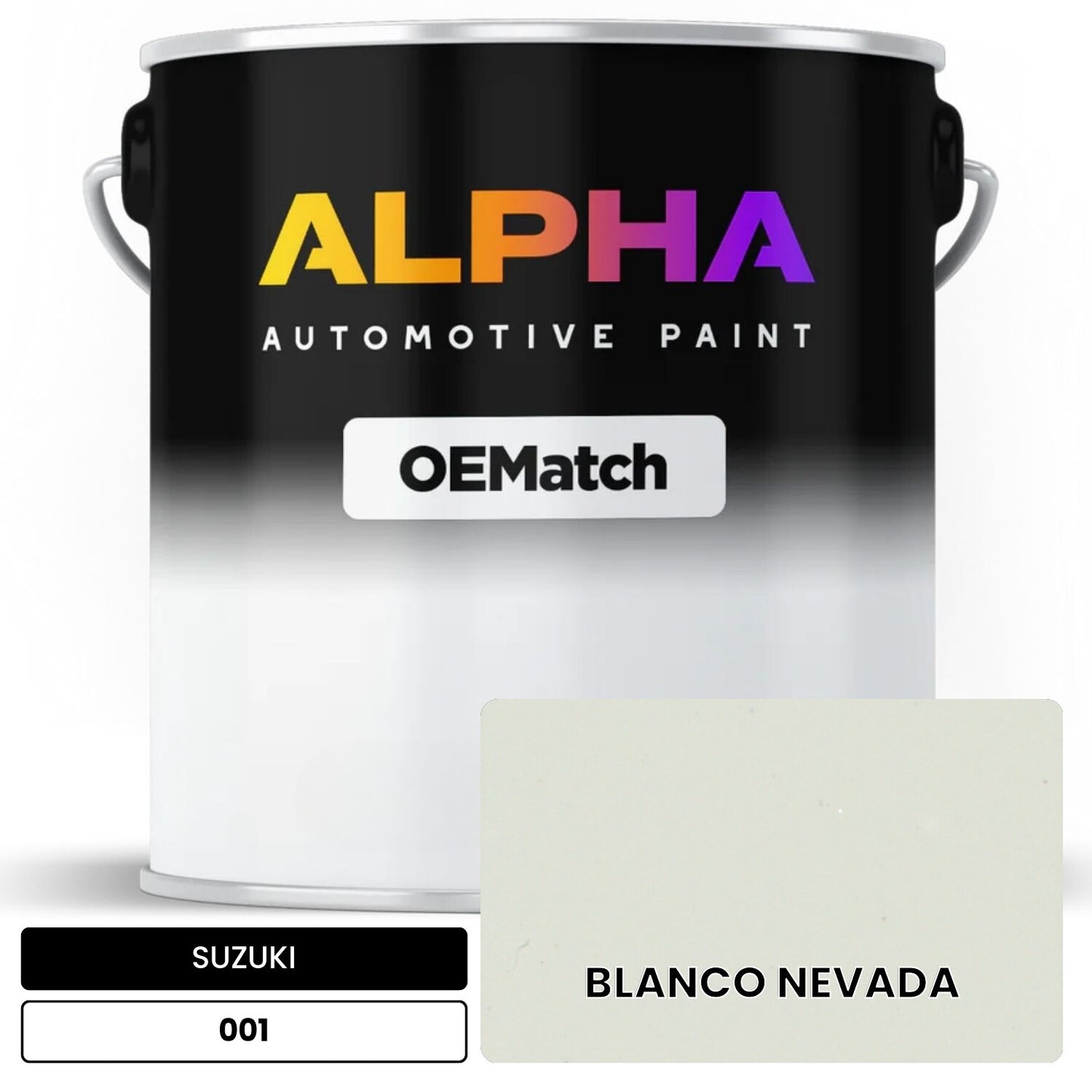 SUZUKI BLANCO NEVADA 001 OEMatch Basecoat