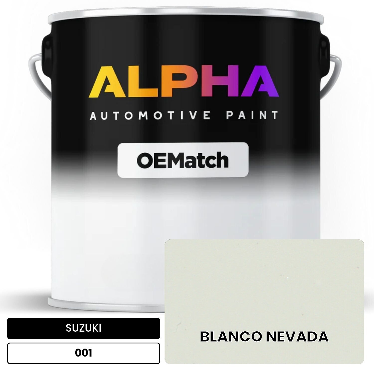 SUZUKI BLANCO NEVADA 001 OEMatch Basecoat