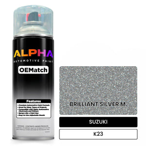 SUZUKI BRILLIANT SILVER M. K23 | OEMatch Automotive Spraycan