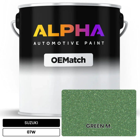 SUZUKI GREEN M. 07W OEMatch Basecoat