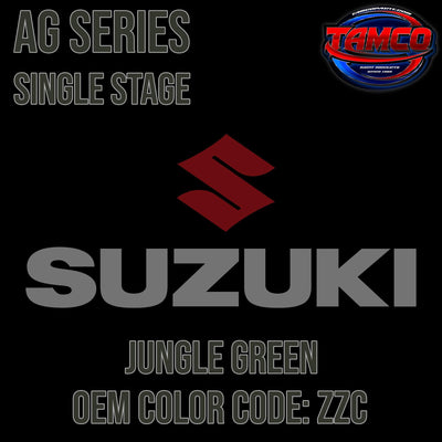 Suzuki Jungle Green | ZZC | 2018-2021 | OEM AG Series Single Stage - The Spray Source - Tamco Paint Manufacturing