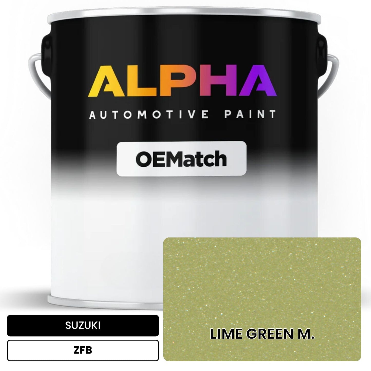 SUZUKI LIME GREEN M. ZFB OEMatch Basecoat