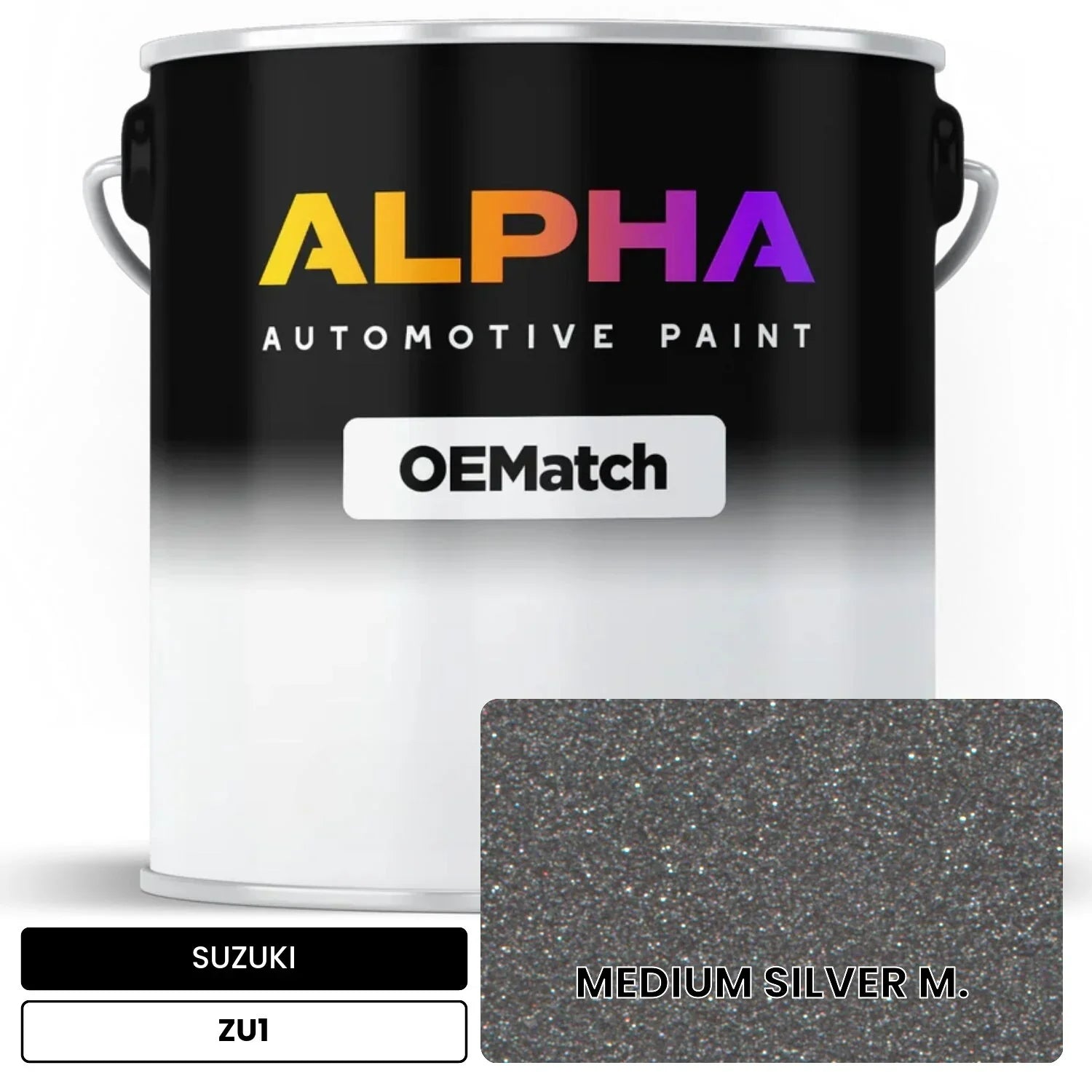 SUZUKI MEDIUM SILVER M. ZU1 OEMatch Basecoat