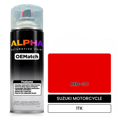 SUZUKI MOTORCYCLE RED-3C 1TK | OEMatch Automotive Spraycan