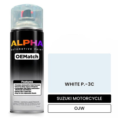 SUZUKI MOTORCYCLE WHITE P.-3C OJW | OEMatch Automotive Spraycan