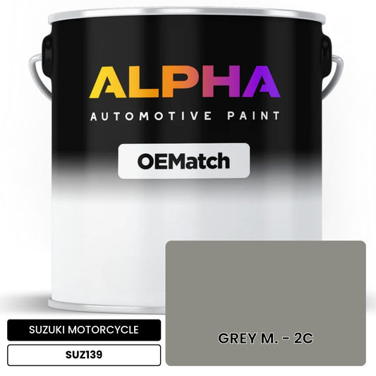 SUZUKI MOTORCYCLE GREY M. - 2C SUZ139 OEMatch Basecoat