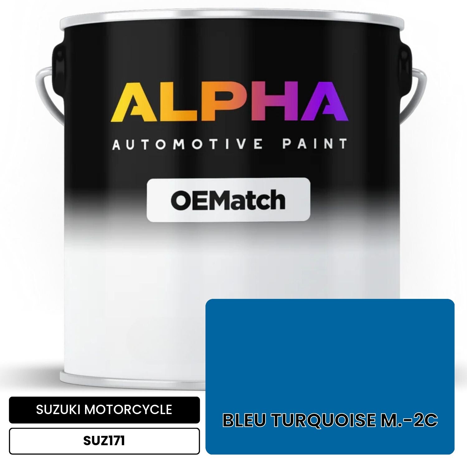 SUZUKI MOTORCYCLE BLEU TURQUOISE M.-2C SUZ171 OEMatch Basecoat