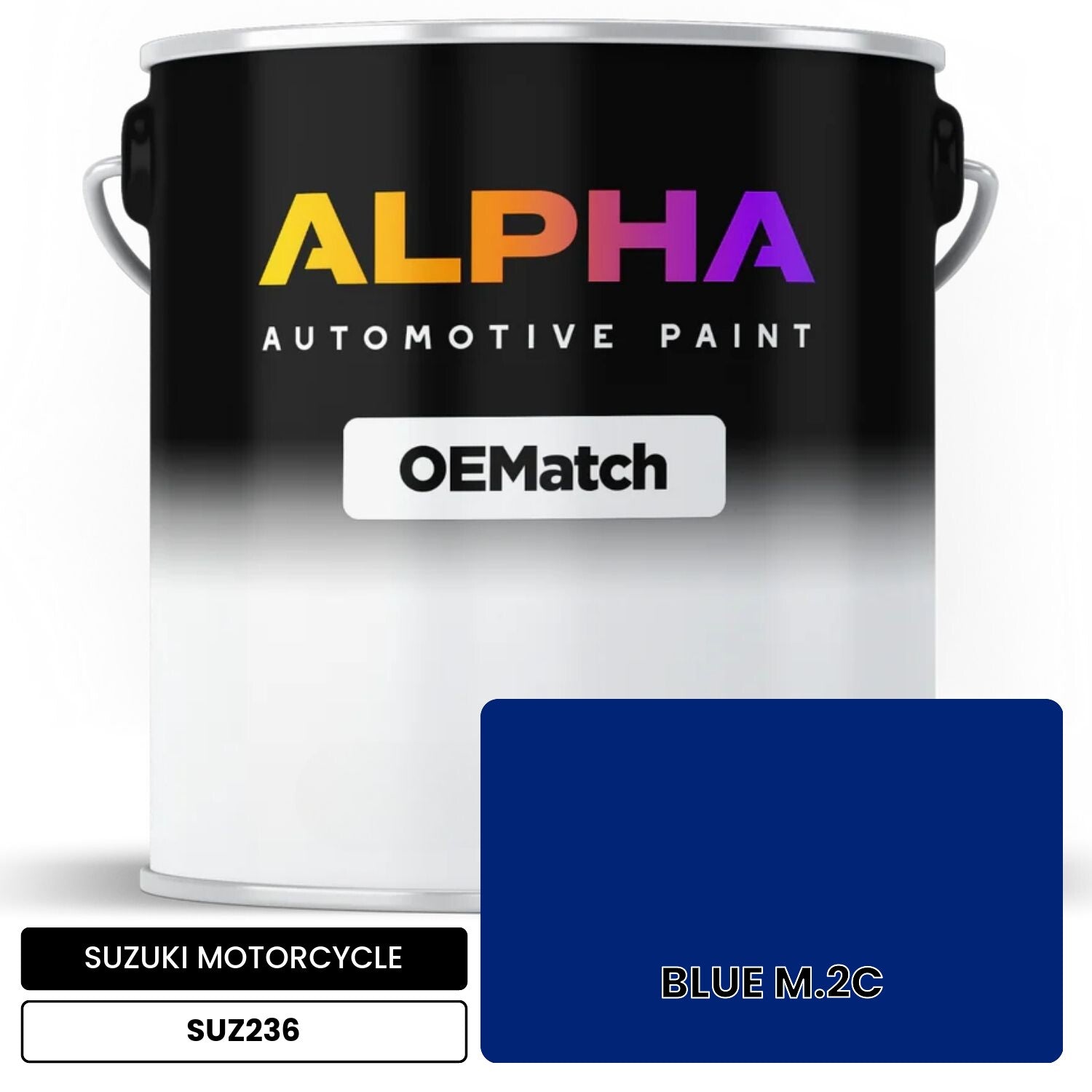 SUZUKI MOTORCYCLE BLUE M.2C SUZ236 OEMatch Basecoat