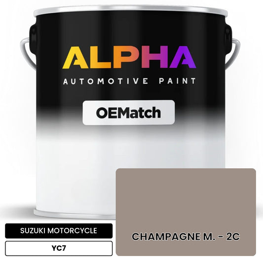 SUZUKI MOTORCYCLE CHAMPAGNE M. - 2C YC7 OEMatch Basecoat