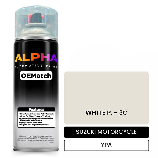 SUZUKI MOTORCYCLE WHITE P. - 3C YPA OEMatch Spraycan