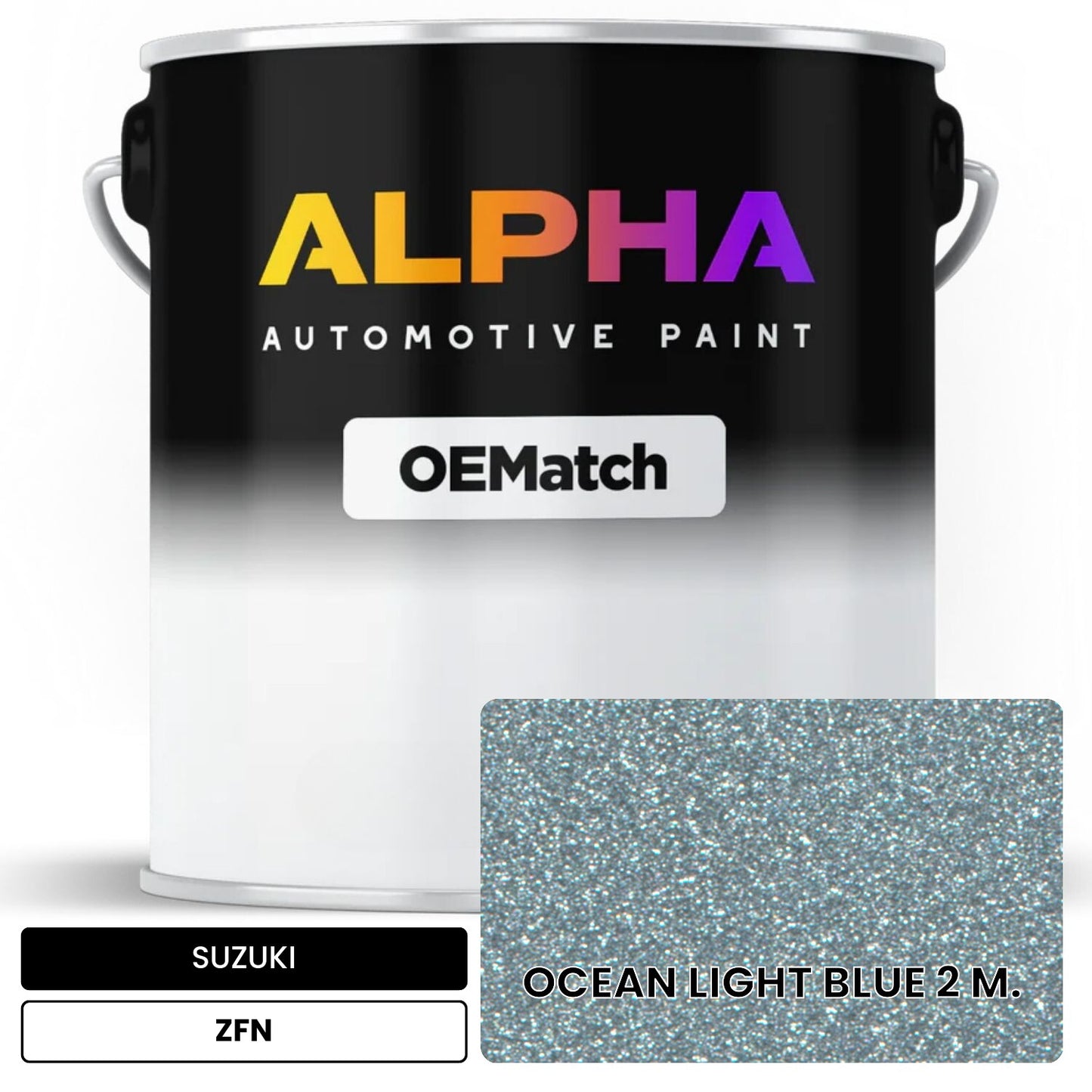 SUZUKI OCEAN LIGHT BLUE 2 M. ZFN OEMatch Basecoat
