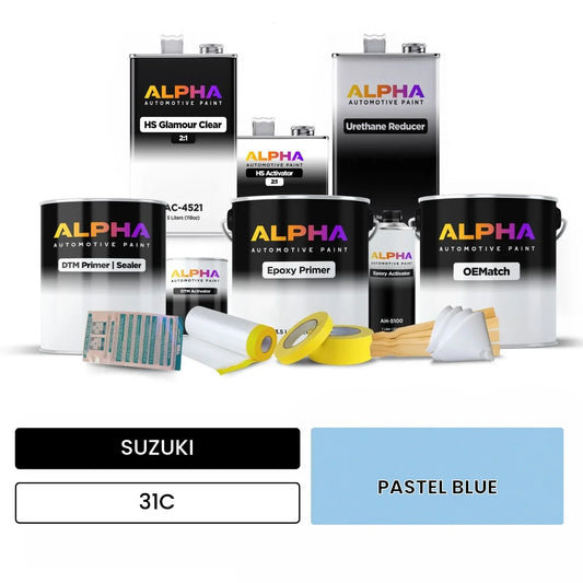 SUZUKI PASTEL BLUE 31C OEMatch Vehicle Paint Kit