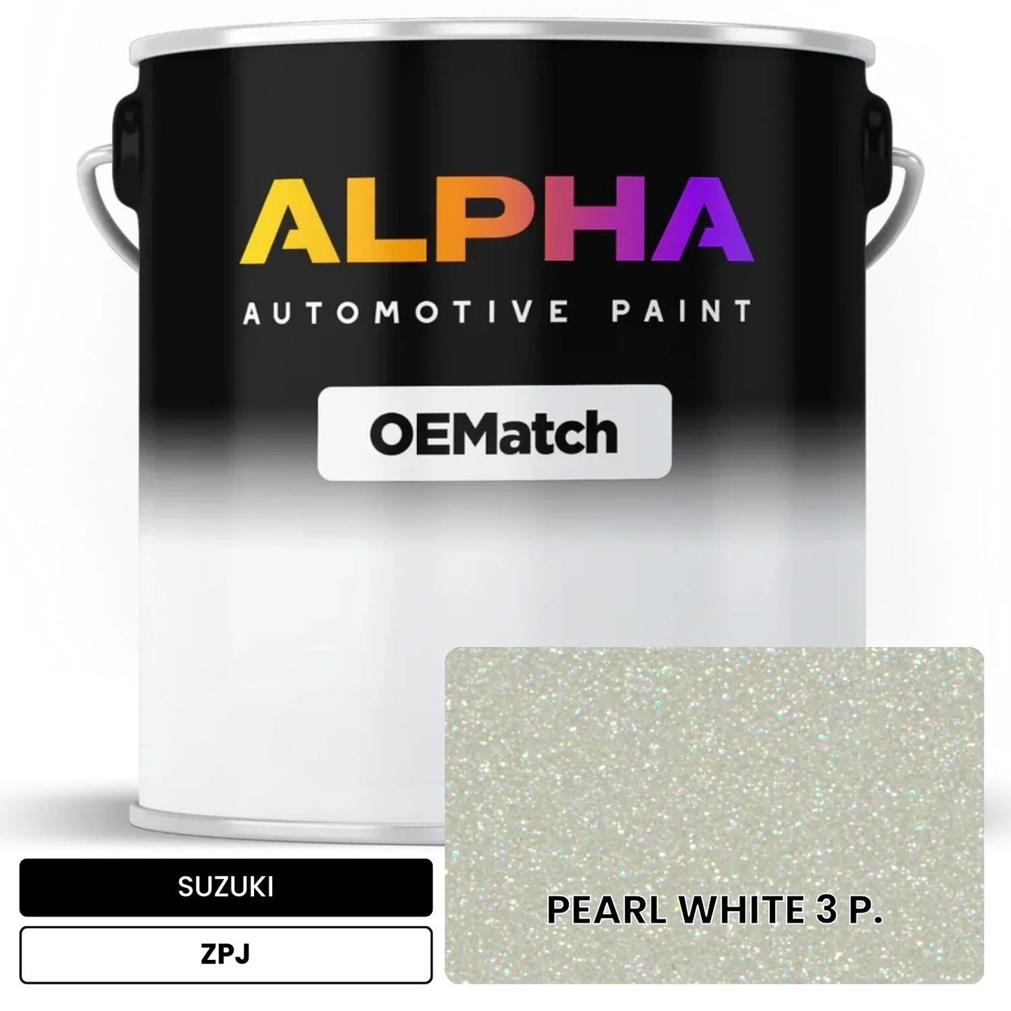 SUZUKI PEARL WHITE 3 P. ZPJ OEMatch Basecoat