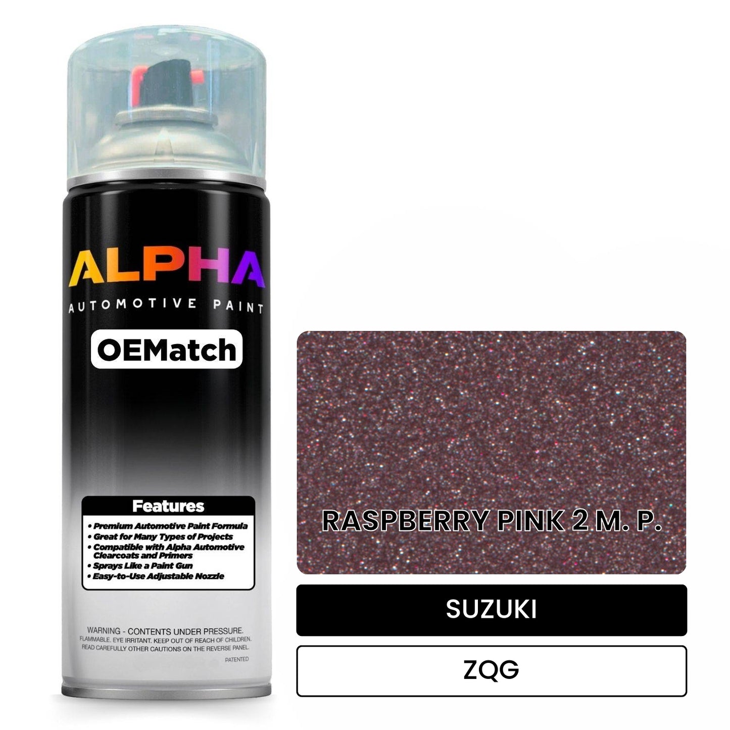 SUZUKI RASPBERRY PINK 2 M. P. ZQG OEMatch Spraycan