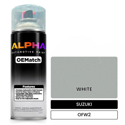 SUZUKI WHITE OFW2 | OEMatch Automotive Spraycan