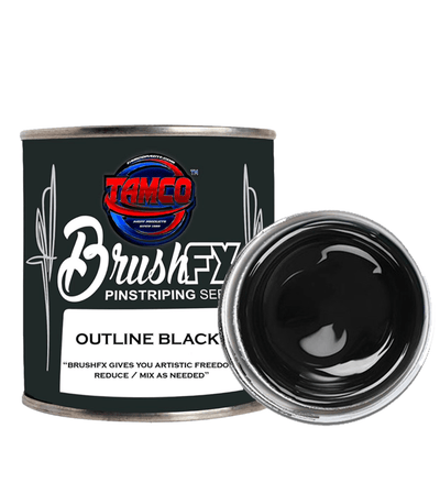 Tamco Outline Black Brush FX Pinstriping Series - The Spray Source - Tamco Paint