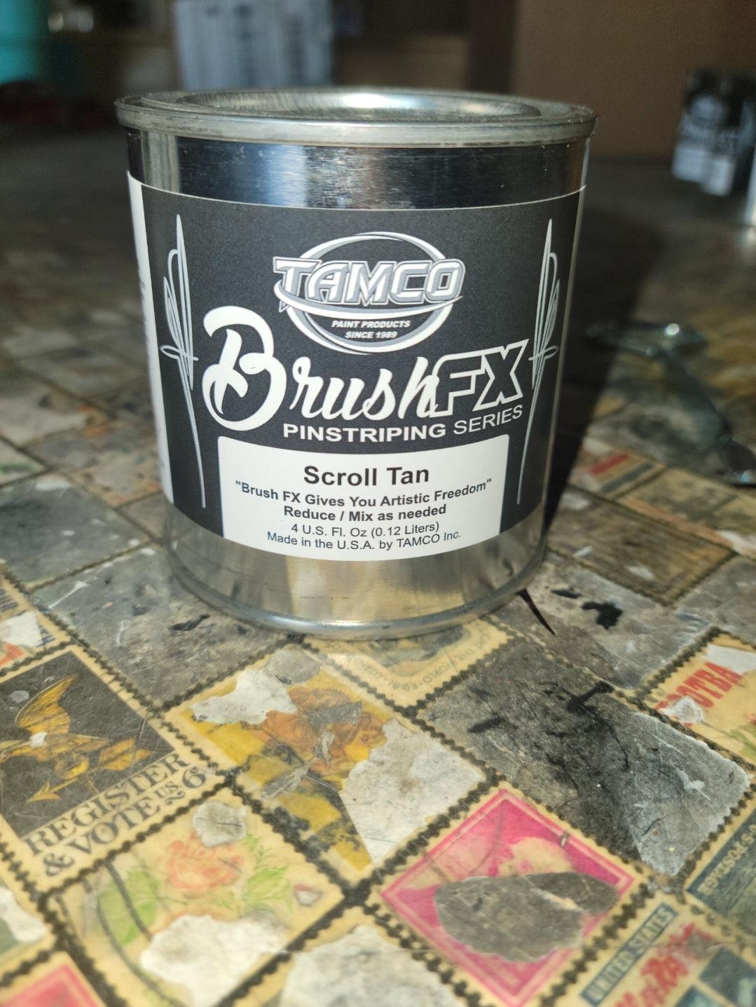 Tamco Scroll Tan Brush FX Pinstriping Series - The Spray Source - Tamco Paint