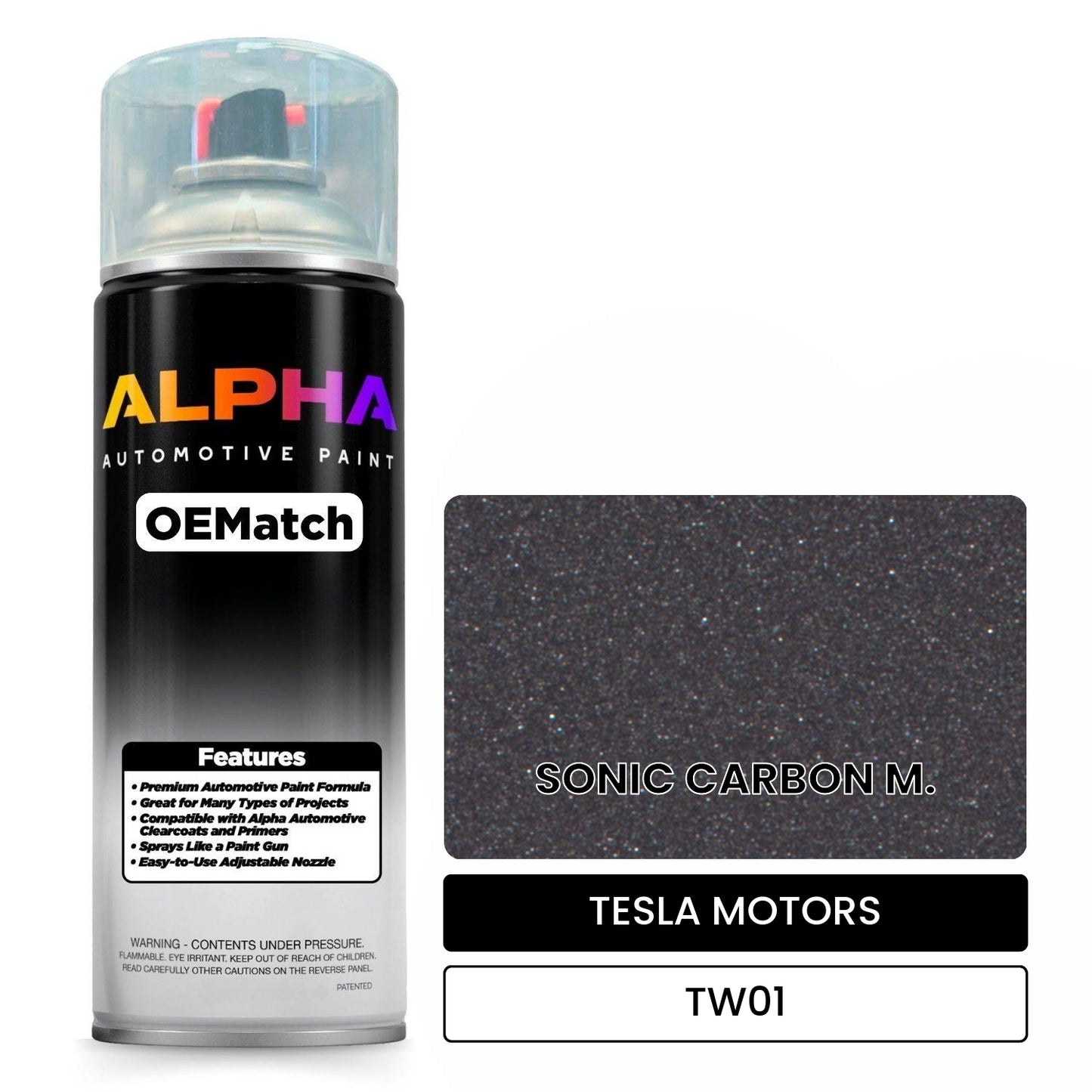TESLA MOTORS SONIC CARBON M. TW01 OEMatch Spraycan