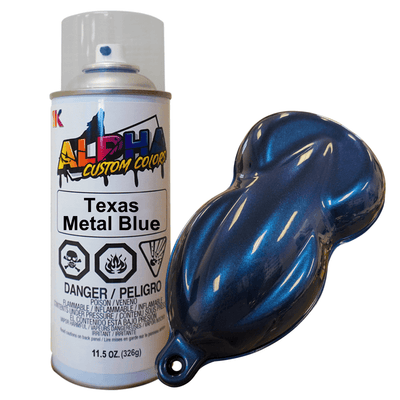 Texas Metal Blue Spray Can Midcoat - The Spray Source - Alpha Pigments