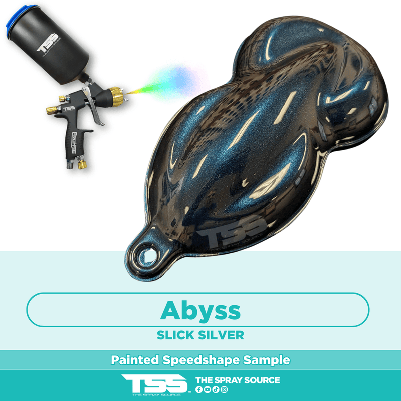 The Abyss Candy Pearl Pre-Sprayed Speedshape Paint Sample (Black Ground Coat) - The Spray Source - Tamco Paint