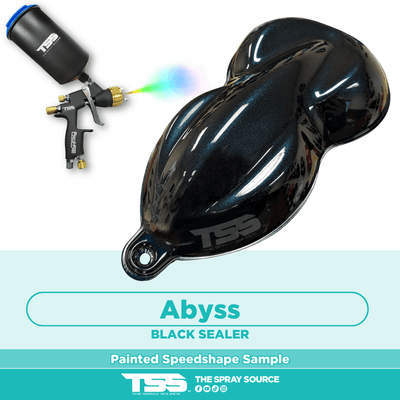 The Abyss Candy Pearl Pre-Sprayed Speedshape Paint Sample (Black Ground Coat) - The Spray Source - Tamco Paint