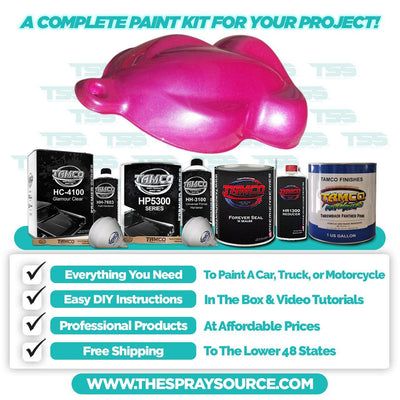 Throwback Panther Pink Car Kit (White Ground Coat) - The Spray Source - Tamco Paint