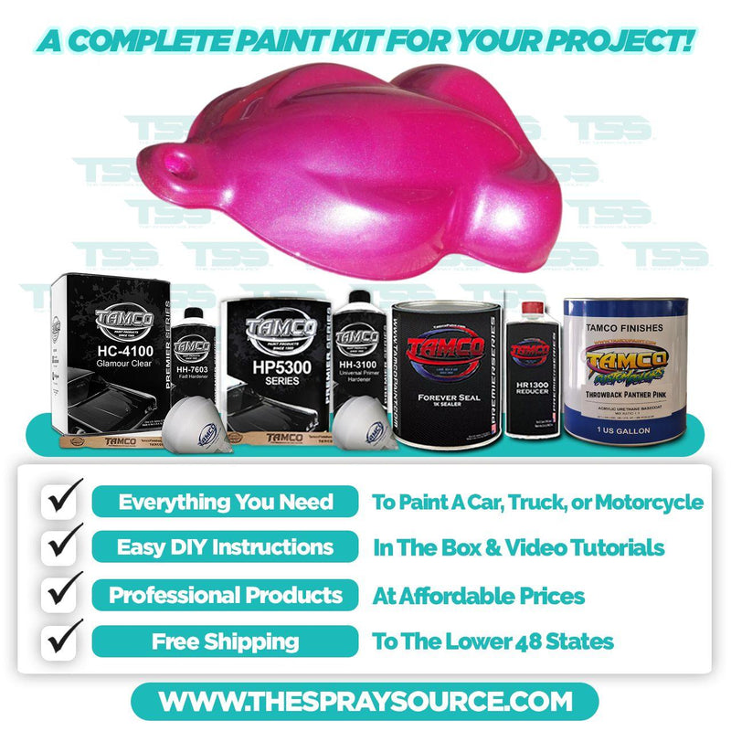 Throwback Panther Pink Medium Car Kit (White Ground Coat) - The Spray Source - Tamco Paint