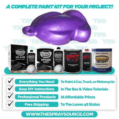 Throwback Plum Crazy Car Kit (Grey Ground Coat) - The Spray Source - Tamco Paint