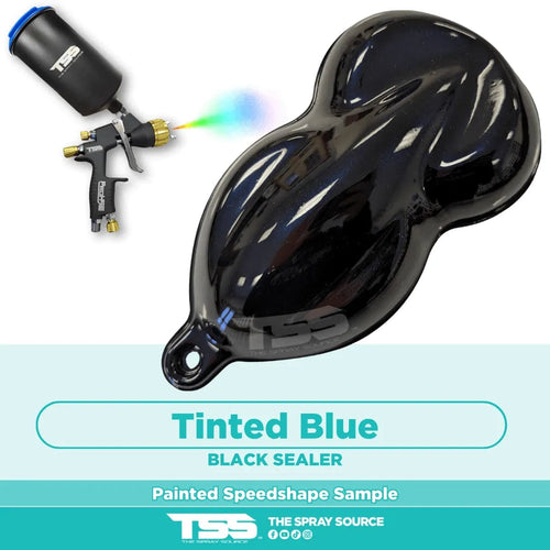 Tinted Blue Painted Sample (Black Ground Coat)