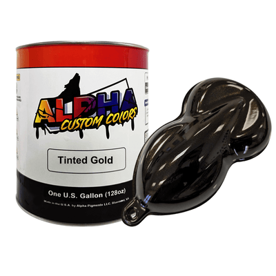 Tinted Gold Paint Basecoat - The Spray Source - Alpha Pigments
