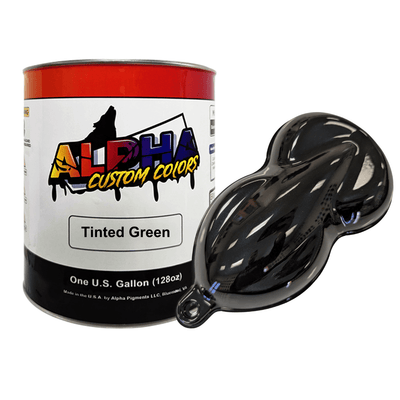 Tinted Green Paint Basecoat - The Spray Source - Alpha Pigments