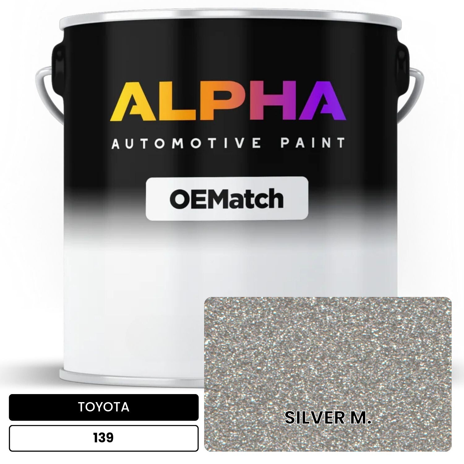 TOYOTA SILVER M. 139 OEMatch Basecoat