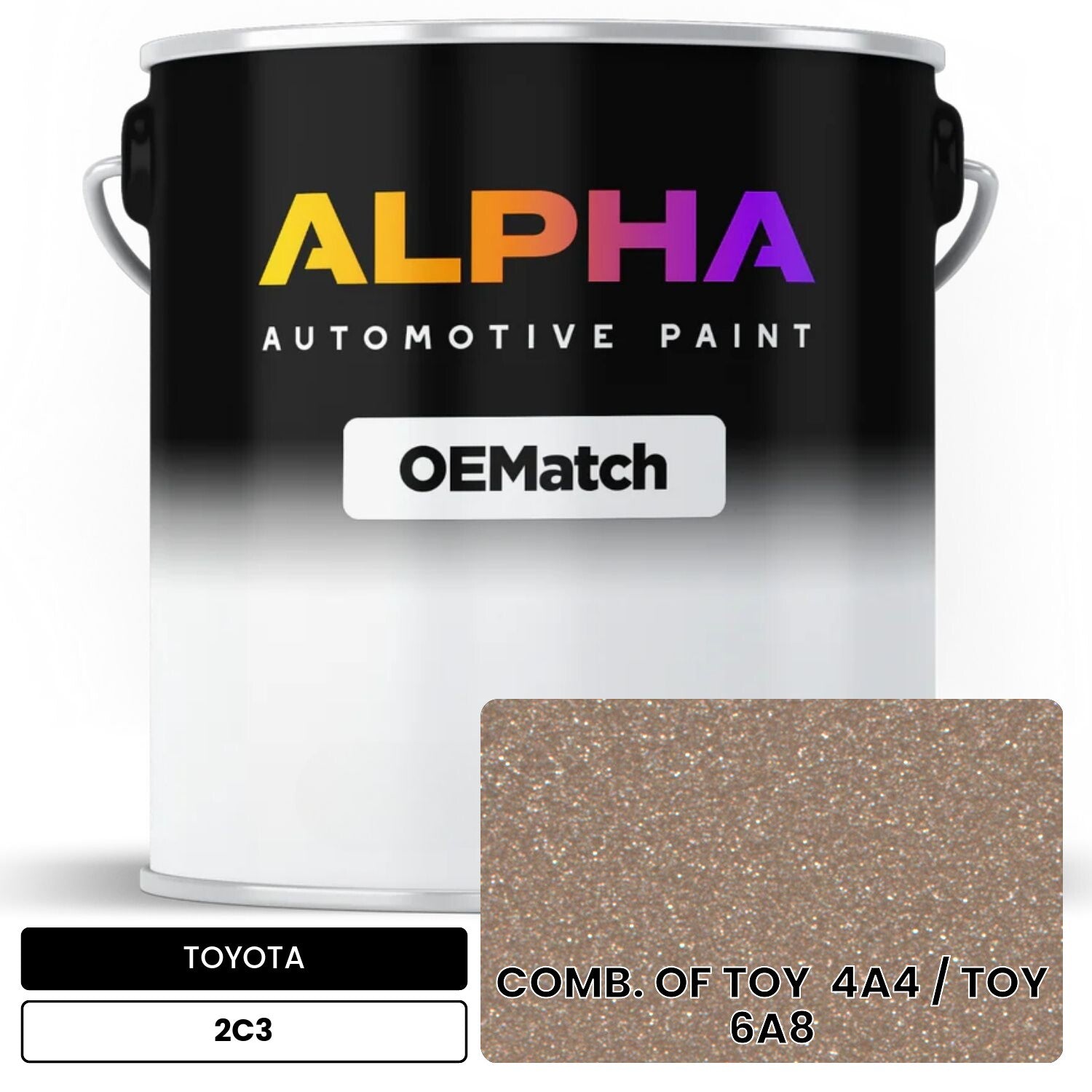 TOYOTA COMB. OF TOY  4A4 / TOY  6A8 2C3 OEMatch Basecoat