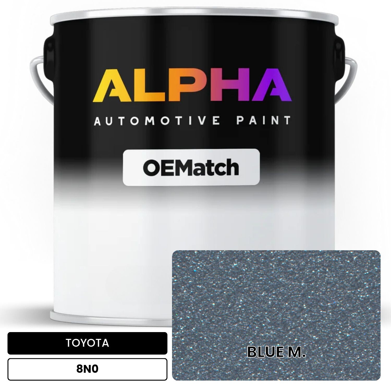 TOYOTA BLUE M. 8N0 OEMatch Basecoat