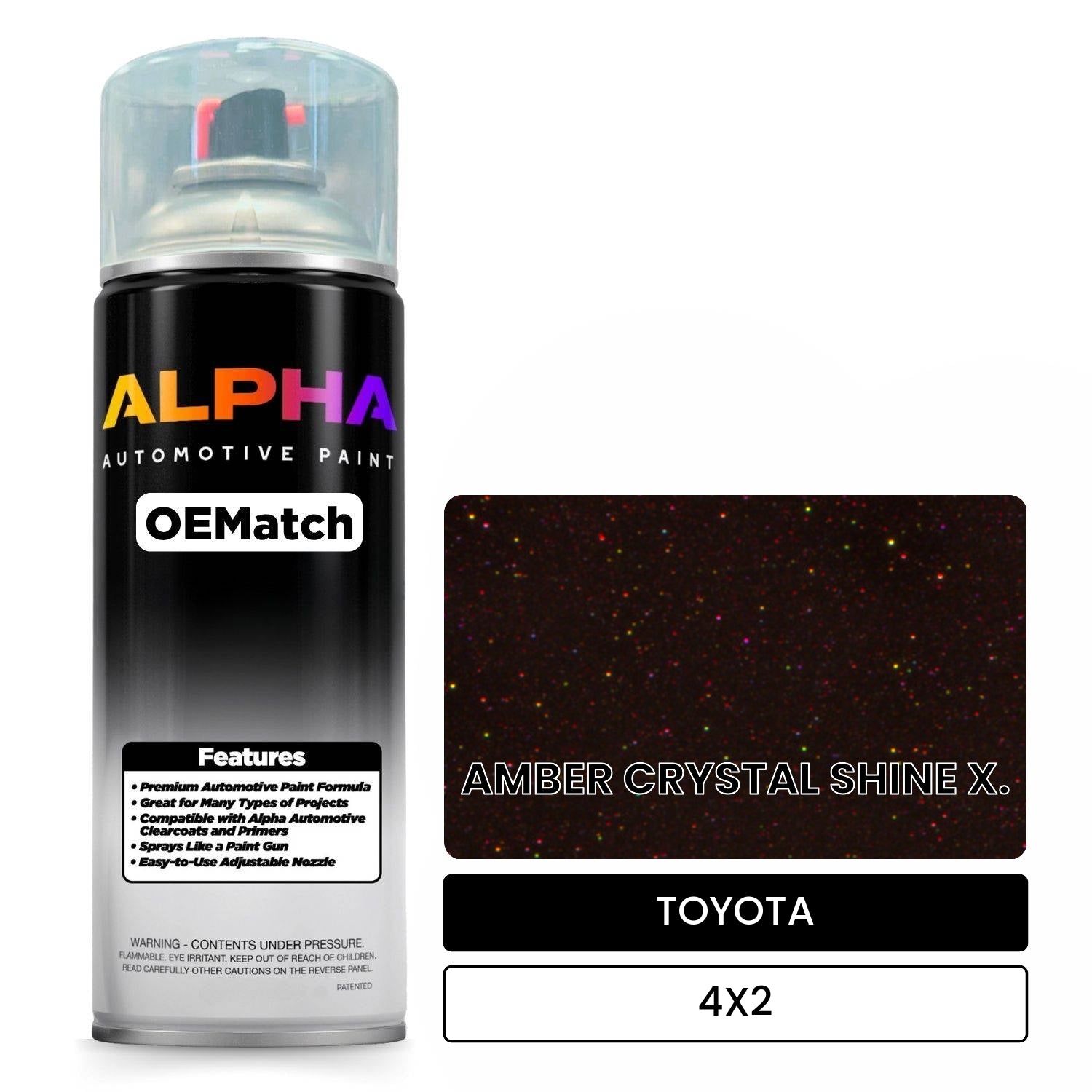 TOYOTA AMBER CRYSTAL SHINE X. 4X2 OEMatch Spraycan