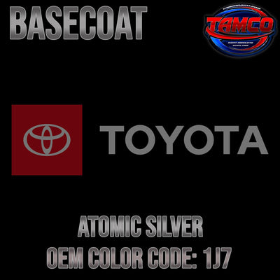 Toyota Atomic Silver | 1J7 | 2014-2022 | OEM Basecoat - The Spray Source - Tamco Paint Manufacturing