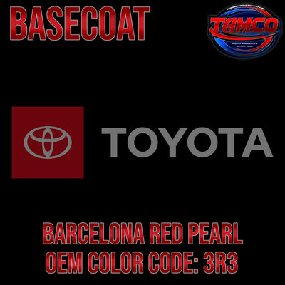 Toyota Barcelona Red Pearl | 3R3 | 2006-2023 | OEM Basecoat - The Spray Source - Tamco Paint Manufacturing