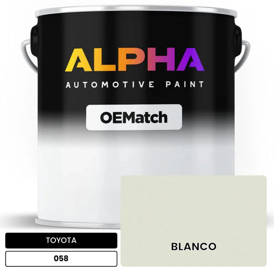 TOYOTA BLANCO 058 OEMatch Basecoat