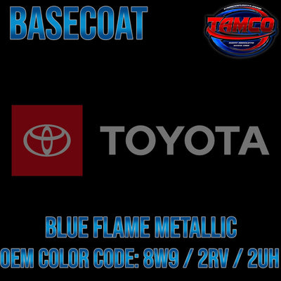 Toyota Blue Flame Metallic | 8W9 / 2RV / 2UH | 2019-2022 | OEM Basecoat - The Spray Source - Tamco Paint Manufacturing