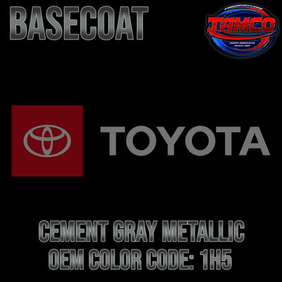 Toyota Cement Gray Metallic | 1H5 | 2011-2022 | OEM Basecoat - The Spray Source - Tamco Paint Manufacturing