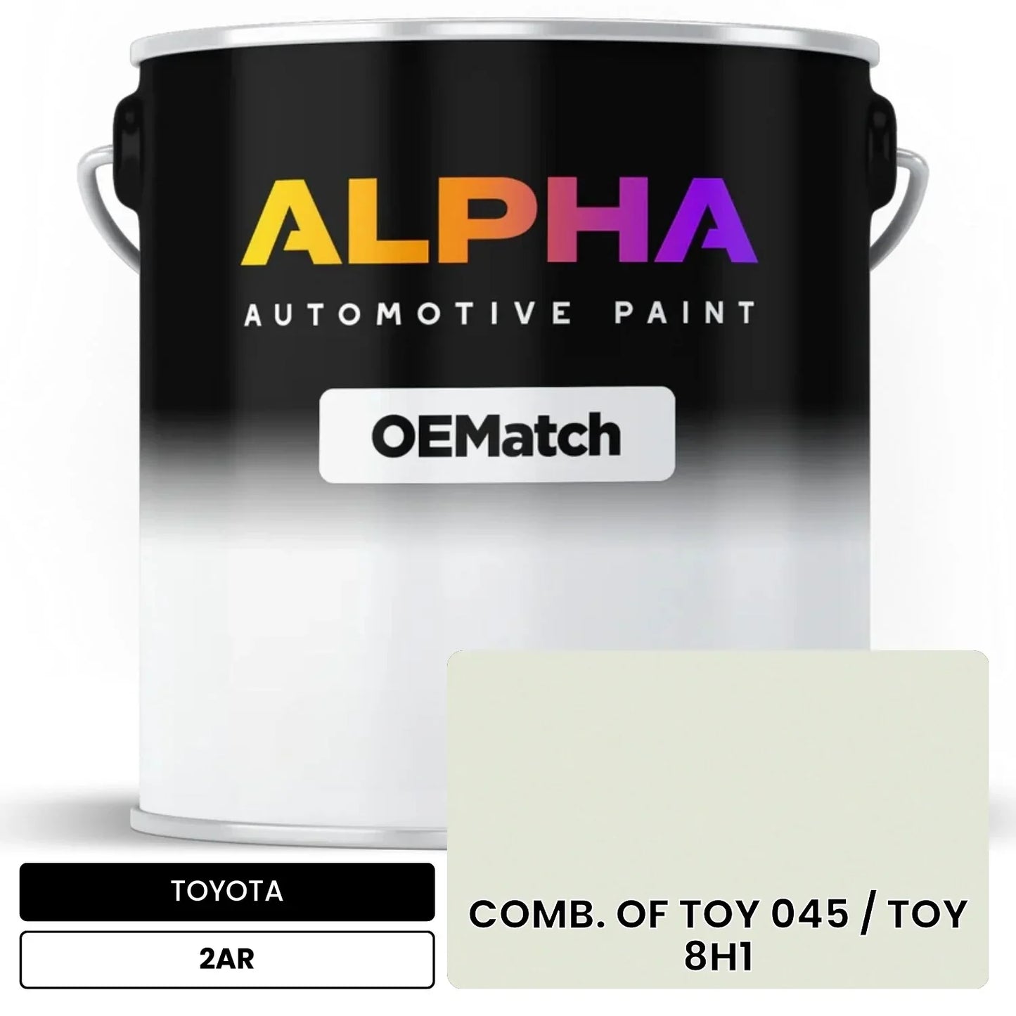 TOYOTA COMB. OF TOY 045 / TOY 8H1 2AR OEMatch Basecoat