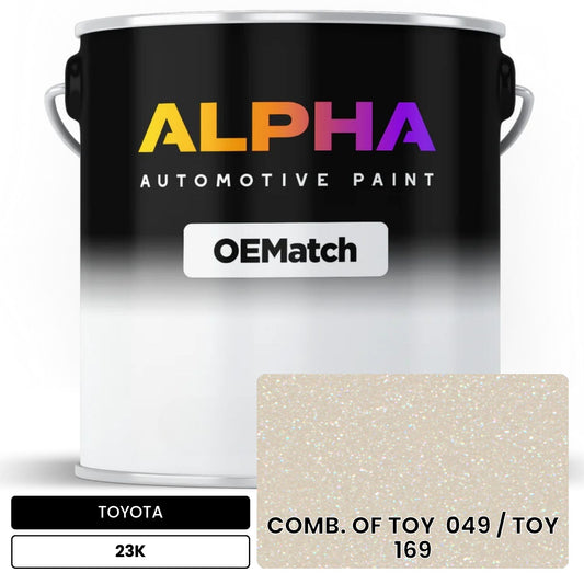 TOYOTA COMB. OF TOY  049 / TOY  169 23K OEMatch Basecoat